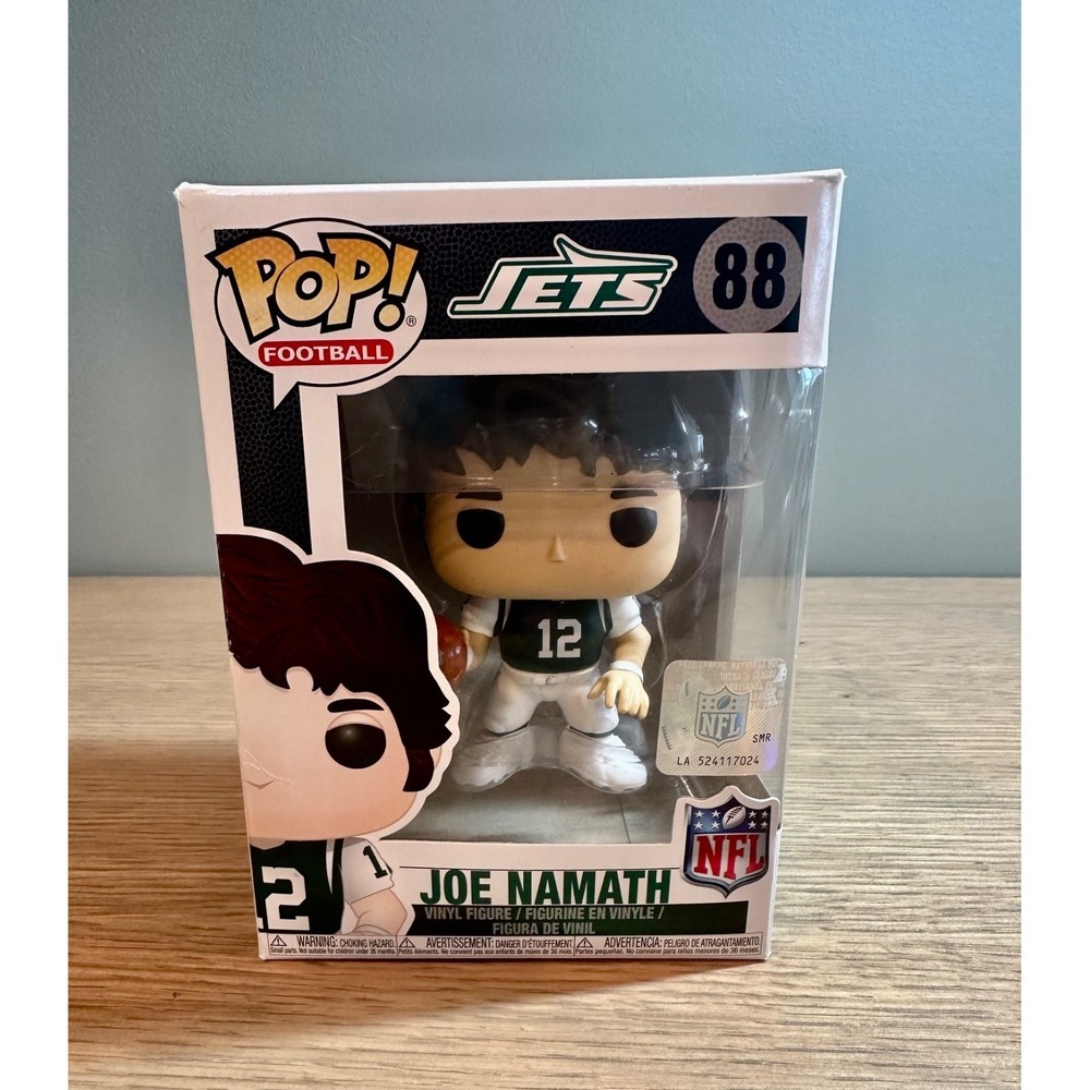 New Funko Pop NFL Joe Namath #12 New York Jets Vinyl Figure With Box